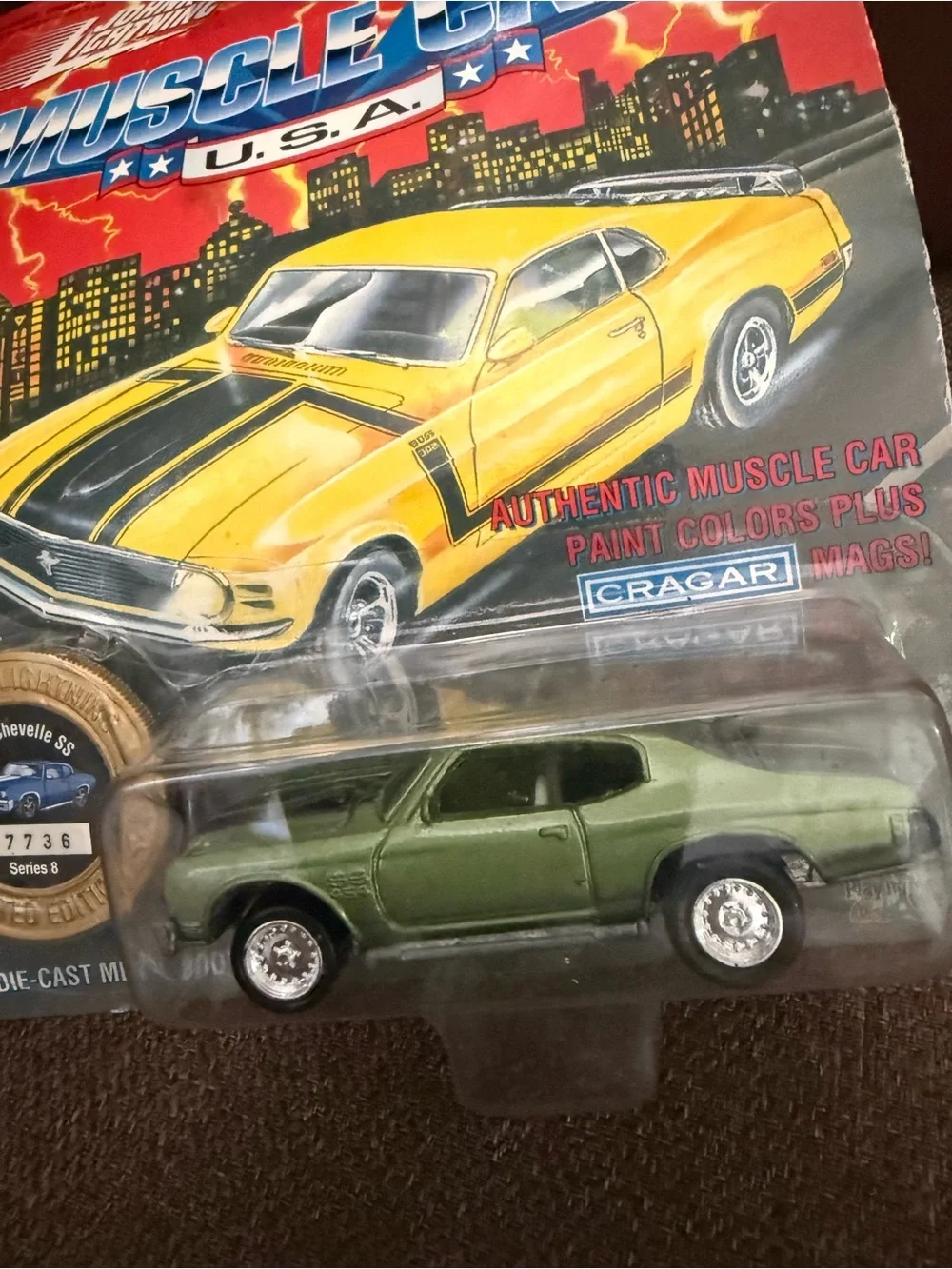 Johnny Lightning 1/64 Scale 200-180 Muscle Cars 1969 Mercury Eliminator B. Green